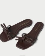 femmes Loeffler Randall chocolat sandale à nœud hadley chaussures 8HL8130 - Image 3