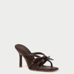 femmes Loeffler Randall chocolat talon à nœud margi chaussures 8HL899