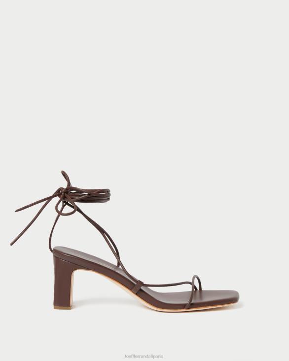 femmes Loeffler Randall chocolat talon enroulé à la cheville cosette chaussures 8HL886 - Image 2