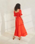 femmes Loeffler Randall coquelicot robe à corsage froncé yael vêtements 8HL8177 - Image 3