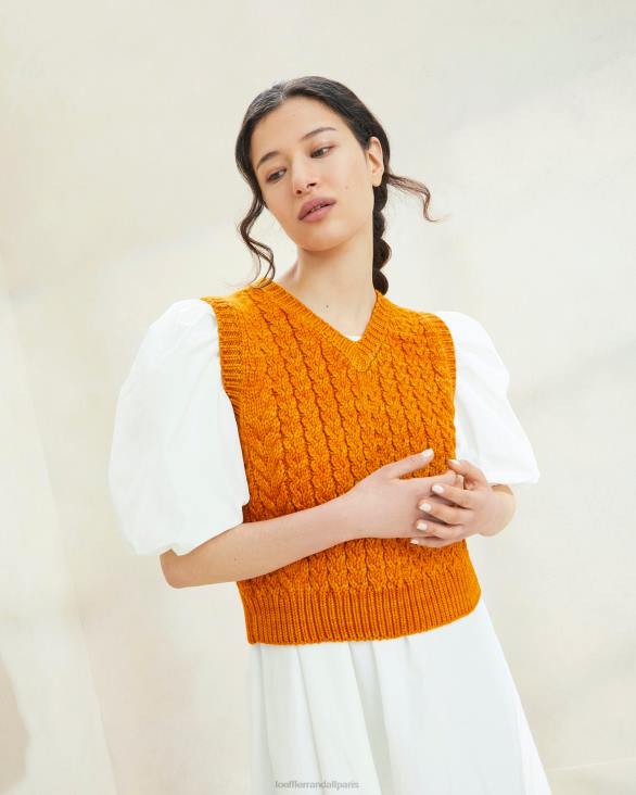 femmes Loeffler Randall coucher de soleil gilet à gros pull Rosie vêtements 8HL8256 - Image 2