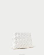 femmes Loeffler Randall crème aviva pochette bouffante tissée Sacs 8HL8351 - Image 2