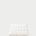 femmes Loeffler Randall crème aviva pochette bouffante tissée Sacs 8HL8351
