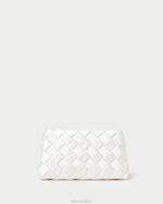 femmes Loeffler Randall crème aviva pochette bouffante tissée Sacs 8HL8351