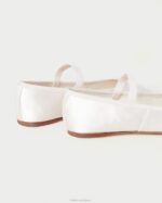 femmes Loeffler Randall crème ballerines Léonie chaussures 8HL8300 - Image 4