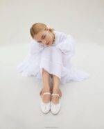 femmes Loeffler Randall crème ballerines Léonie chaussures 8HL8300 - Image 5