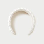 femmes Loeffler Randall crème bandeau tissé toujours gonflé accessoires 8HL8146