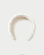 femmes Loeffler Randall crème bandeau tissé toujours gonflé accessoires 8HL8146
