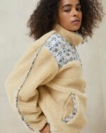 femmes Loeffler Randall crème/fleuri pull polaire Liz vêtements 8HL8259 - Image 2