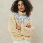 femmes Loeffler Randall crème/fleuri pull polaire Liz vêtements 8HL8259