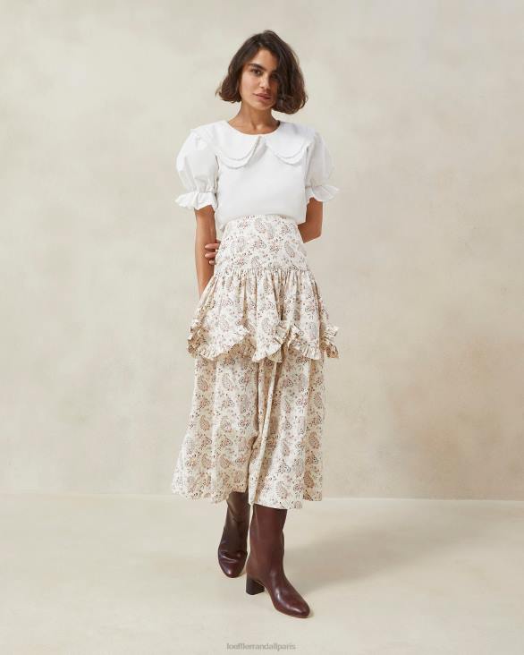 femmes_loeffler_randall_creme_florale_a_motif_cachemire_milo_jupe_festonnee_a_volants_et_motif_cachemire_vetements_8hl8240.jpg femmes Loeffler Randall crème florale à motif cachemire milo - jupe festonnée à volants et motif cachemire vêtements 8HL8240 - Image 1
