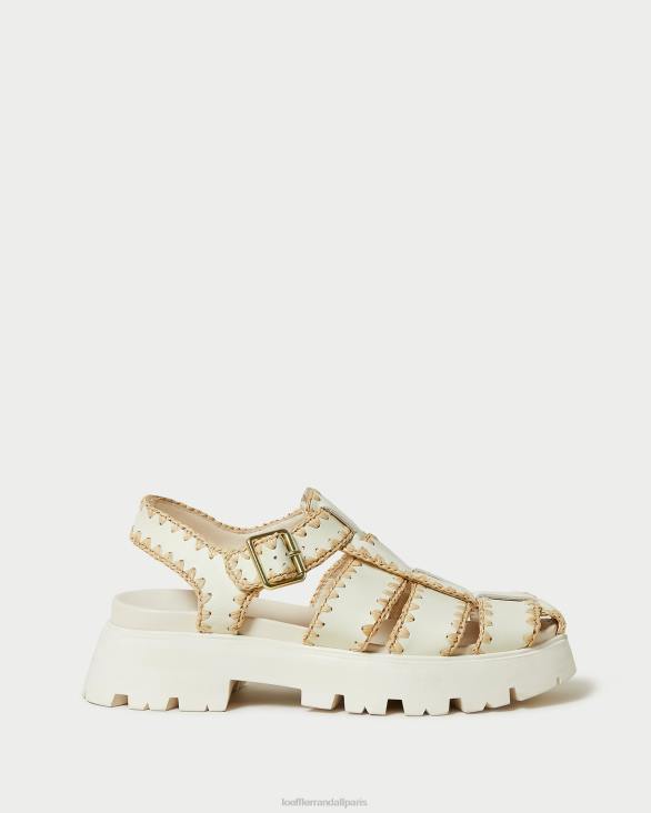 femmes Loeffler Randall crème/naturel sandale à cage talia chaussures 8HL8112 - Image 2