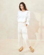 femmes Loeffler Randall crème pantalon de charpentier roy vêtements 8HL8215