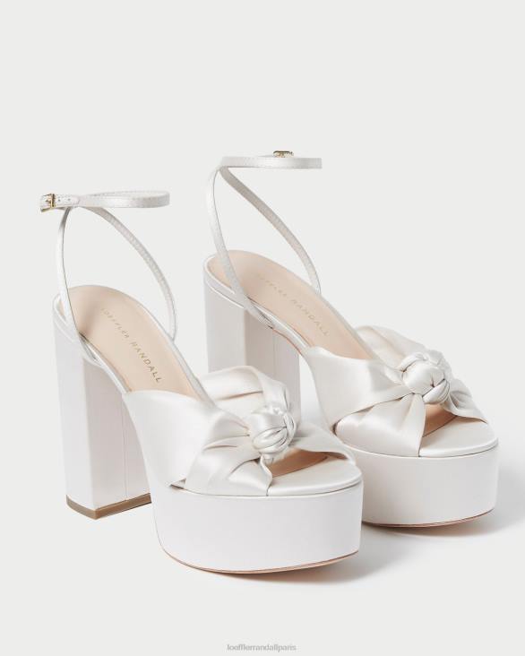 femmes Loeffler Randall crème plateforme de nœuds roz chaussures 8HL847 - Image 4