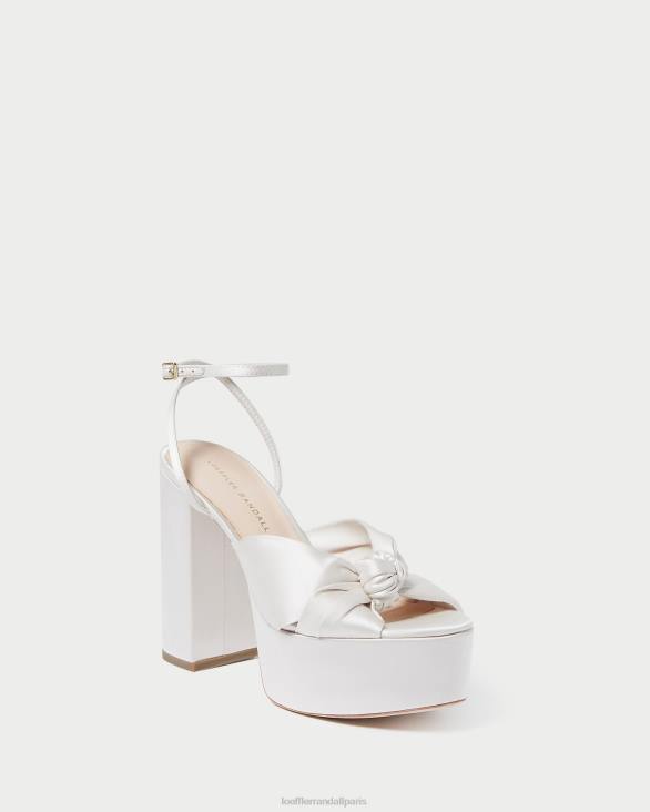 femmes Loeffler Randall crème plateforme de nœuds roz chaussures 8HL847 - Image 1