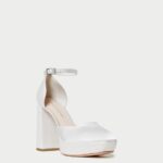 femmes Loeffler Randall crème plateforme fermée selina chaussures 8HL852