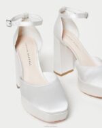 femmes Loeffler Randall crème plateforme fermée selina chaussures 8HL852 - Image 3