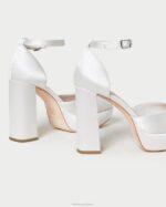 femmes Loeffler Randall crème plateforme fermée selina chaussures 8HL852 - Image 4