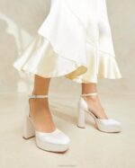 femmes Loeffler Randall crème plateforme fermée selina chaussures 8HL852 - Image 5