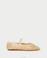 femmes Loeffler Randall crochet naturel ballerines Léonie chaussures 8HL8308 - Image 2
