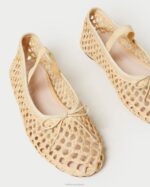 femmes Loeffler Randall crochet naturel ballerines Léonie chaussures 8HL8308 - Image 3