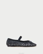 femmes Loeffler Randall crochet noir ballerines Léonie chaussures 8HL8301 - Image 2