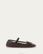 femmes Loeffler Randall Cuir noir ballerines Léonie chaussures 8HL8293 - Image 2