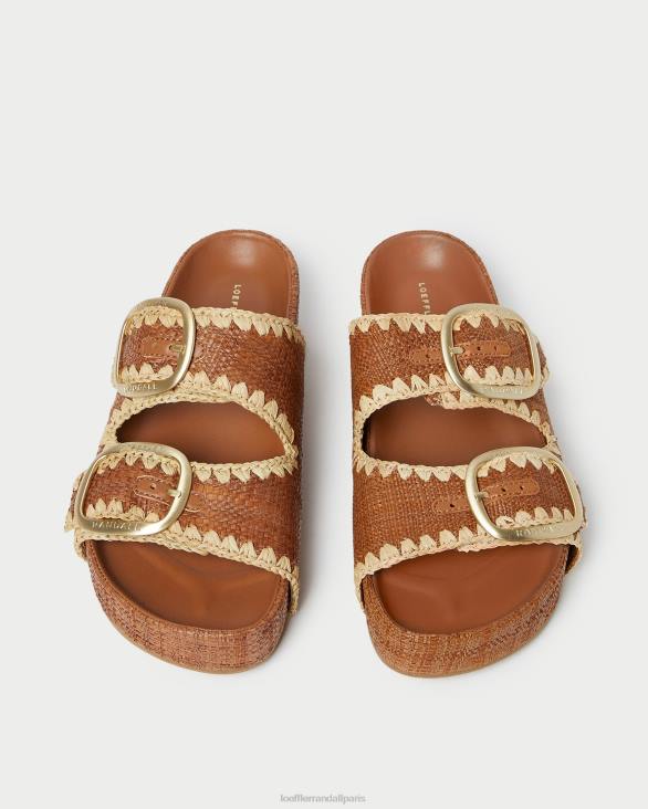 femmes Loeffler Randall cuona/naturel sandale theo marron à semelle intérieure chaussures 8HL8121 - Image 3