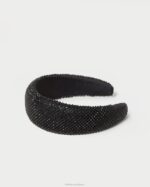 femmes Loeffler Randall diamant noir bandeau gonflé bellamy accessoires 8HL8147 - Image 2