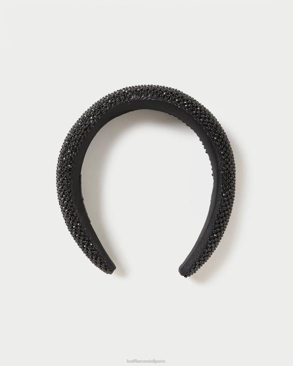 femmes_loeffler_randall_diamant_noir_bandeau_gonfle_bellamy_accessoires_8hl8147.jpg femmes Loeffler Randall diamant noir bandeau gonflé bellamy accessoires 8HL8147 - Image 1