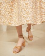 femmes Loeffler Randall dune nœud olivia mi-talon chaussures 8HL866 - Image 5