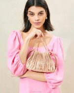 femmes Loeffler Randall dune pochette plissée Layne Sacs 8HL8388 - Image 5