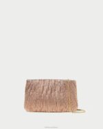 femmes Loeffler Randall dune pochette plissée plate brit Sacs 8HL8366