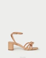 femmes Loeffler Randall dune sandale mikel à nœud et talon chaussures 8HL819 - Image 2