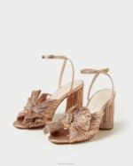femmes Loeffler Randall dune talon à nœud plissé camélia chaussures 8HL872 - Image 3