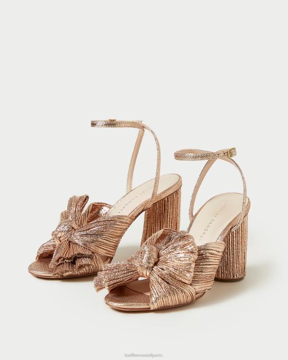 femmes Loeffler Randall dune talon à nœud plissé camélia chaussures 8HL872 - Image 3
