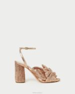 femmes Loeffler Randall dune talon à nœud plissé camélia chaussures 8HL872 - Image 4