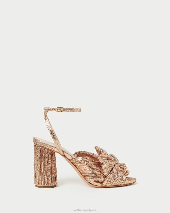 femmes Loeffler Randall dune talon à nœud plissé camélia chaussures 8HL872 - Image 4