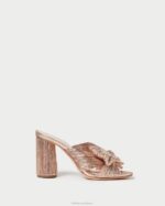 femmes Loeffler Randall dune talon à nœud plissé chaussures 8HL876 - Image 2