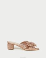 femmes Loeffler Randall dune talon à nœud plissé emilia chaussures 8HL863 - Image 2