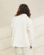 femmes Loeffler Randall écru manteau de corvée à œillets zeke vêtements 8HL8260 - Image 3