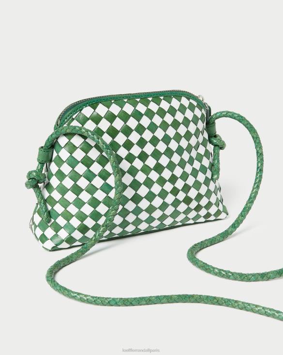 femmes Loeffler Randall émeraude brillant/blanc mini sac à bandoulière Marybeth Sacs 8HL8331 - Image 2