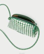 femmes Loeffler Randall émeraude brillant/blanc mini sac à bandoulière Marybeth Sacs 8HL8331 - Image 3