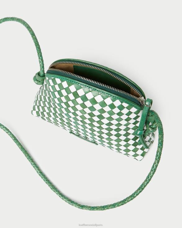 femmes Loeffler Randall émeraude brillant/blanc mini sac à bandoulière Marybeth Sacs 8HL8331 - Image 3