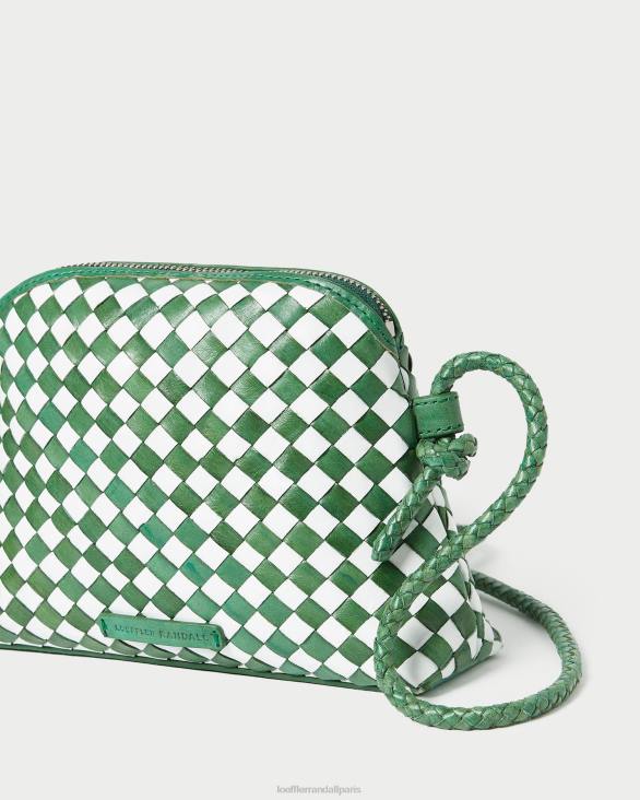 femmes Loeffler Randall émeraude brillant/blanc mini sac à bandoulière Marybeth Sacs 8HL8331 - Image 4