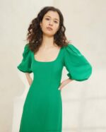 femmes Loeffler Randall émeraude robe courbe carmina vêtements 8HL8185 - Image 2