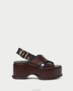 femmes Loeffler Randall expresso/noir sandale plateforme mae chaussures 8HL8129 - Image 2