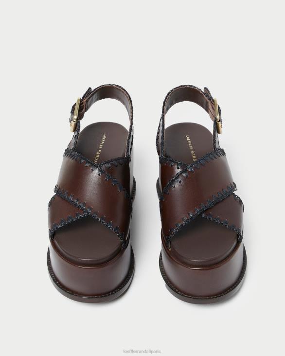 femmes Loeffler Randall expresso/noir sandale plateforme mae chaussures 8HL8129 - Image 3