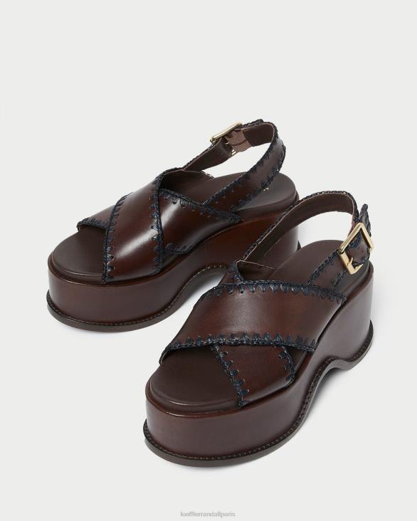 femmes Loeffler Randall expresso/noir sandale plateforme mae chaussures 8HL8129 - Image 4