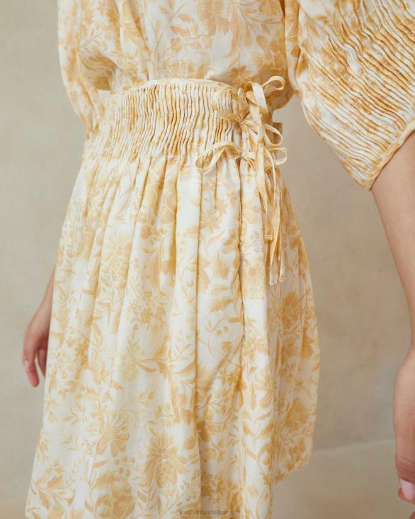 femmes Loeffler Randall floral de vigne ton sur ton jupe smockée sidney vêtements 8HL8246 - Image 2